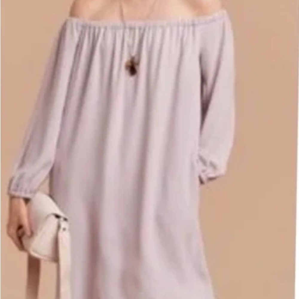 NWOT Wilfred Duree Off-Shoulder Light Purple Dress